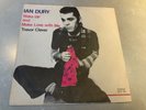 IAN DURY & THE BLOCKHEADS  ITALIAN 7” WAKE UP AND MAKE LOVE TO ME - promo stamp