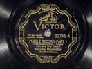 78 RPM -- Novelty Orchestra, Victor 22745, E-  Puzzle Record
