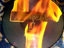 AT WAR WITH SATAN / VENOM 1984 NEAT RECORDS PICTURE DISC LP 1015 Rare UK Press