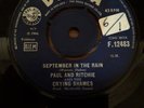 Paul And Richie and the crying shames September In The Rain Decca F12483 Soul No