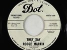 Northern Soul 45 - Rodge Martin - They Say - Dot - VG+ mp3