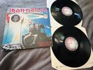 Iron Maiden 2 Minutes To Midnight Aces High 2x Vinyl LP 1990 Original UK Lim Ed