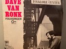 DAVE VAN RONK FOLKSINGER ORIG PRESTIGE FOLKLORE 14012 LP NEAR MINT