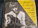 David Bowie Memory Of A Free Festival Parts 1 & 2 RARE single Major Tom label
