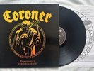 CORONER - PUNISHMENT FOR DECADENCE (1988) LP - 1ST PRESS - RARE  - EX