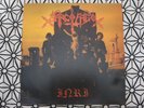 SARCOFAGO Inri LP 1987 ORIGINAL NEAR MINT COGUMELO WHITE LABEL INSERT BLACK META