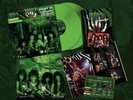 KISS 2 LP GREEN VINYL VIVANT III SWITZERLAND 1984 ICLUDING TOURBOOK & OBI