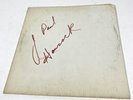 J. PAUL HANCOCK Vinyl Look Record Autographed On Sleeve
