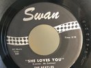 The BEATLES  SHE LOVES YOU / I'LL GET YOU Swan 45 Rpm SINGLE Lennon RINGO