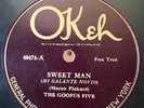 78 Rpm,Jazz, Goofus Five / Ok Synco's 'Sweet Man / Oh Lovely Be Mine' US Okeh EX