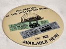THE BEATLES AT THE HOLLYWOOD BOWL original large BEATLES PIN