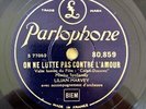 Lilian Harvey On ne lutte pas contre l'amour 78 Tours RPM Parlophone 80.859