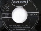LOS ROCKIN DEVIL'S 45 Operacion Tijera / Maestro Con Carino VG++ MEXICO  Mc 1876