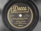 Vintage Rum And Coca-Cola 78 RPM Decca - Andrews Sisters Williams L2E
