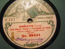 1905 ANTONIO MAGINI COLETTI Baritone FONOTIPIA RIGOLETTO Cortigiani Vil Razza 78