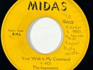 THE INSPIRATIONS Your Wish is My Command Midas RARE Northern Soul ORIGINAL 45