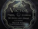 78 RPM RECORD  REV. F.W. McGEE   BLACK GOSPEL SERMON/SINGING 1927  V TO V+ COND.