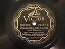 JAZZ TED WEEMS ORCH Remarkable Girl / Too Many Eyes VICTOR 22157 E+