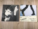 David Bowie Heroes And Lodger Post Card Vinyls