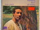 Max Roach jazz promo record Members Don't Git Weary Atlantic jazz LP white label