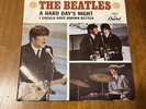 THE BEATLES A Hard Day's Night 45 w/Near Mint Sleeve CAPITOL #5222 No Scratches