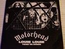 Motorhead Louie Louie Tear Ya Down 1st Pressing 1978 UK Vg+/Nm- Rip Lem Phil Ed