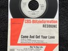 Redbone ‎– Come And Get Your Love 7'' Vinyl PROMO GERMANY 1974 CLEANED/TESTED EX
