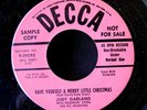 JUDY GARLAND - Have Yourself A Merry Little Christmas '54 Decca promo 45 VG++