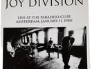 Joy Division  - Live At The Paradiso Club Vinyl Album