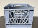 Record Vinyl Album Plastic Crate Slot Spectrum milk box holder display vintage