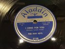 FIVE KEYS-ALADDIN 3158-I CRIED FOR YOU/SERVE ANOTHER ROUND -DOO-WOP R&B 78 1952