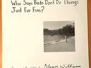 GLENN WILLIAMS Who Says Birds Don't Do Things? PRIVATE 1987 ELECTRONIC LP RARE