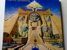 IRON MAIDEN POWERSLAVE 1984 LIGHT BLUE SPATTERED VINYL DUTCH PRESS EMI