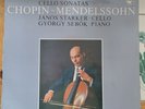 Chopin-Mendelssohn Cello Sonatas -Starker/Sebok Philips Hi-Fi Stereo LP Holland