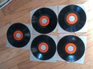 Seeburg Basic Background Music Library Records Vinyl - 5 Records 16 RPM