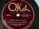 CLARENCE WILLIAMS BLUE FIVE - COAL CART BLUES/ SANTA CLAUS BLUES’ OKEH 78