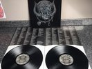 DOUBLE LP SPECIAL EDITION LEATHER COVER MOTORHEAD NO REMORSE MOTOR 1 EX/NM 1984