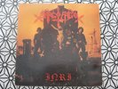 SARCOFAGO Inri LP 1987 ORIGINAL INSERT BRAZIL BLACK METAL COGUMELO LABEL