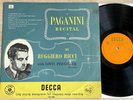 RUGGIERO RICCI violin recital PAGANINI 1954 ED1 Export Promo DECCA LXT 2808 MINT