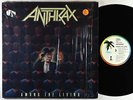 Anthrax - Among The Living LP - Island Italy VG+ Shrink