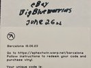 APHEX TWIN Sonar Barcelona 16.06.2023 10” Vinyl Card Extremely Limited