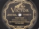 PAUL WHITEMAN TOGETHER / MY HEART STOOD STILL VICTOR 78RPM RECORD 104-25