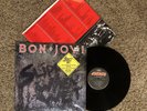 BON JOVI - SLIPPERY WHEN WET, MERCURY, STEREO LP, 1986, IN SHRINK , HYPE STICKER
