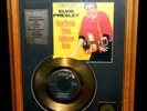 ELVIS GOLD RECORD, HEARTBREAK HOTEL & JAILHOUSE ROCK, 24KT. GOLD PLATED, FRAMED