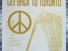 THE BEATLES Get Back To Toronto LP US 1970 (from 1969 ACETATE) Lennon McCARTNEY