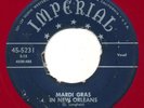 FATS DOMINO - Mardi Gras In New Orleans / Going To -IMPERIAL- R&B  Red Wax 45