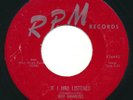 ROY HAWKINS - If I Had Listened / Is It Too Late - RPM - R&B Blues 45