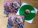 IRON MAIDEN , THE NUMBER OF THE BEAST ALBUM  GREEN  VINYL WITH BOOKLET 