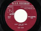 Crossover Soul Song Poem 45 - Dick Kent - Can't You Say No? - M.S.R. - obscure