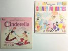 Disneyland 50 Happy Years of Disney Favorites + Cinderella Albums LPs VINTAGE